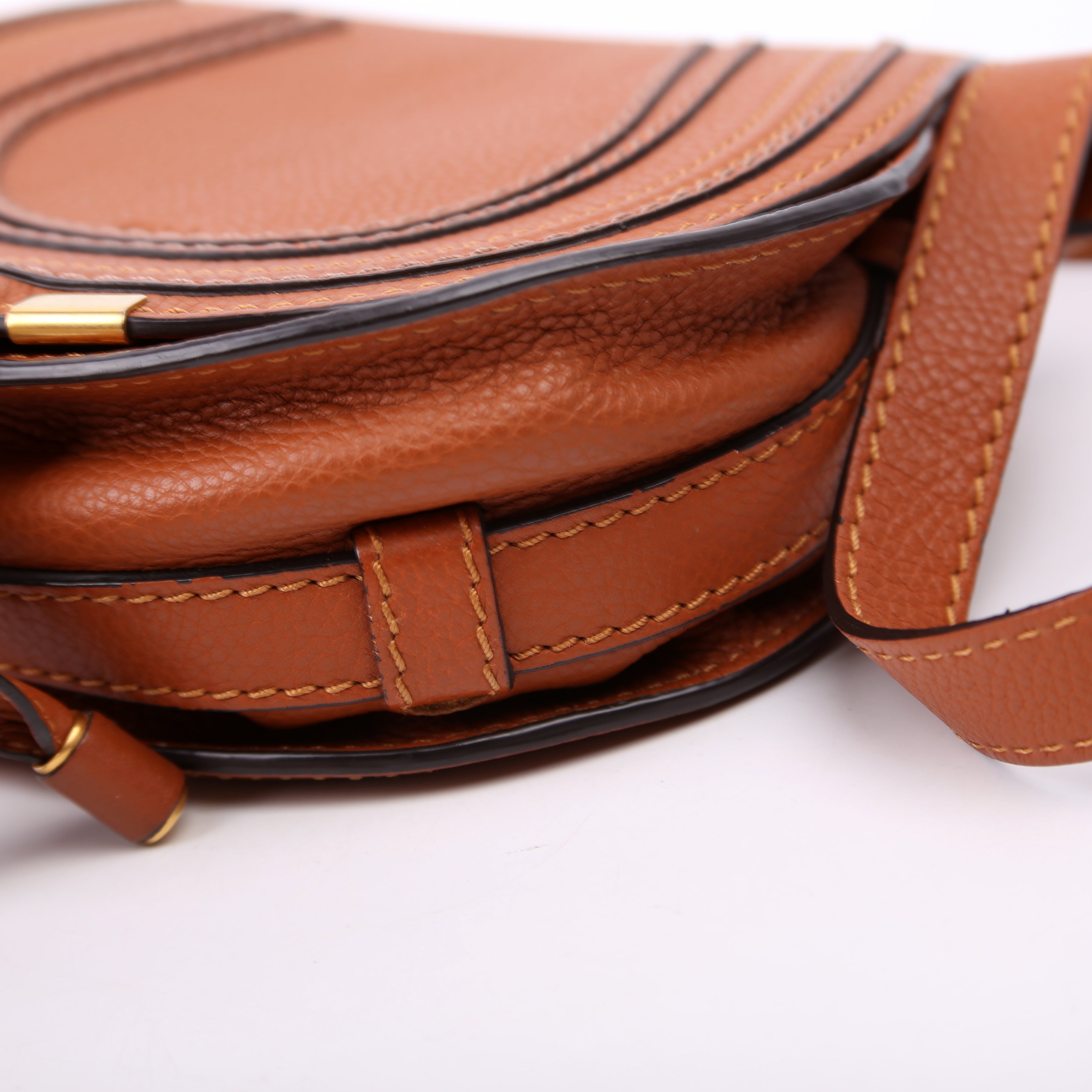 Marcie Saddle Bag Crossbody Small Brown