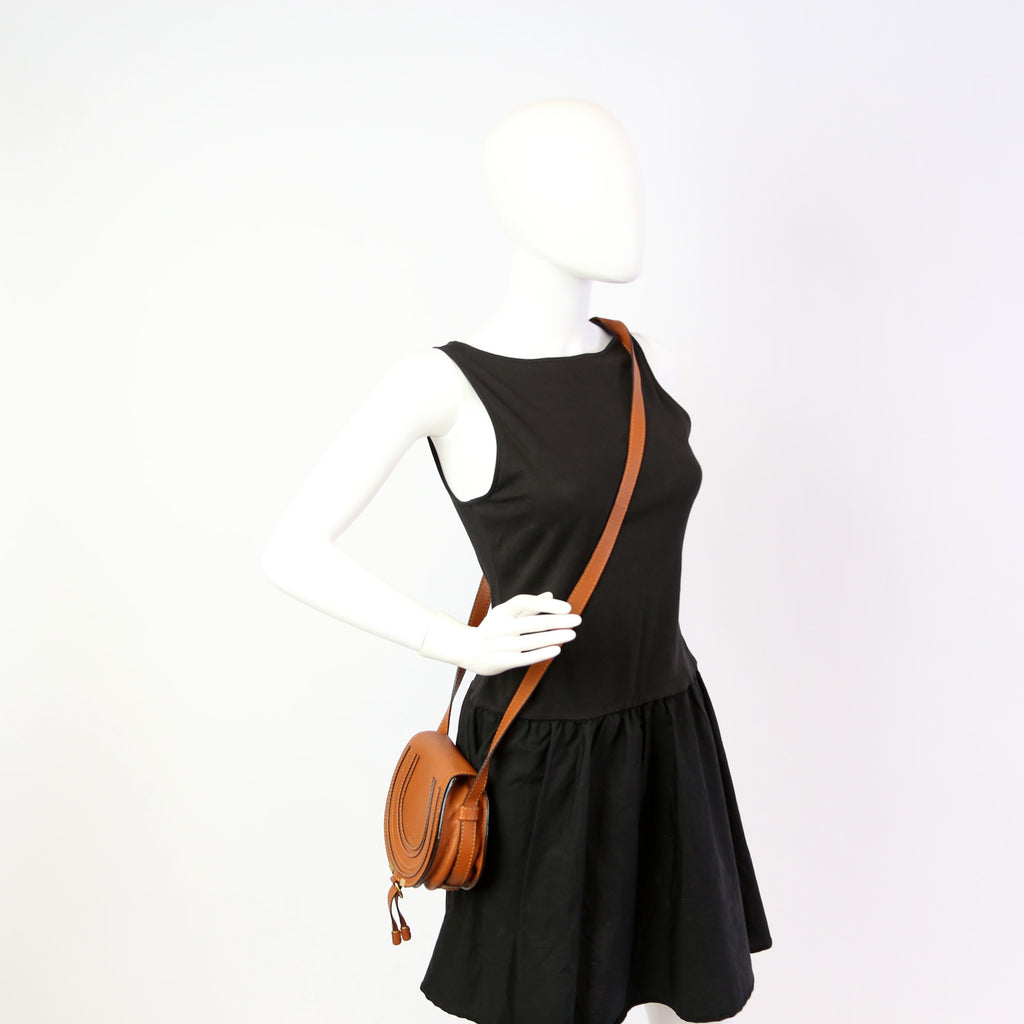 Marcie Saddle Bag Crossbody Small Brown