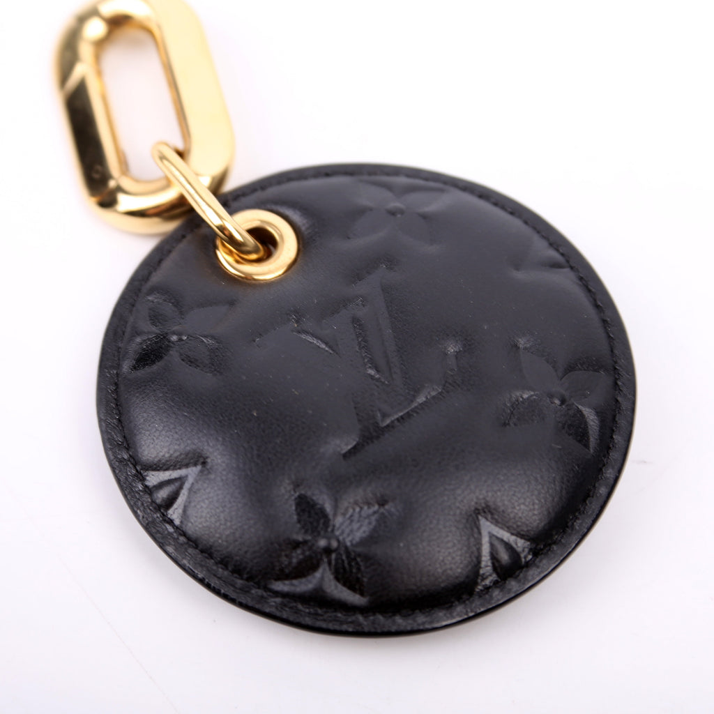 Bijoux Sac Coussin Illustre Key Holder Bag Charm Black