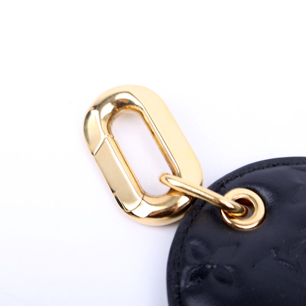 Bijoux Sac Coussin Illustre Key Holder Bag Charm Black