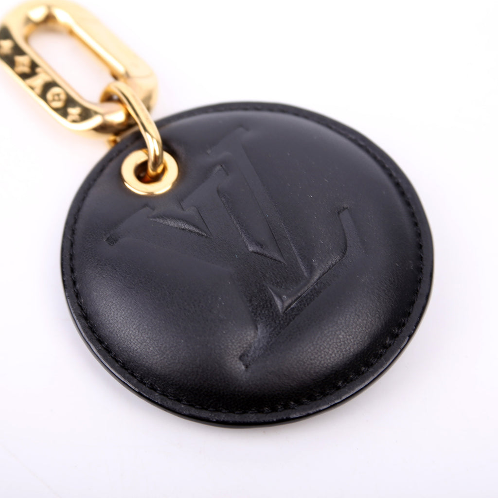 Bijoux Sac Coussin Illustre Key Holder Bag Charm Black