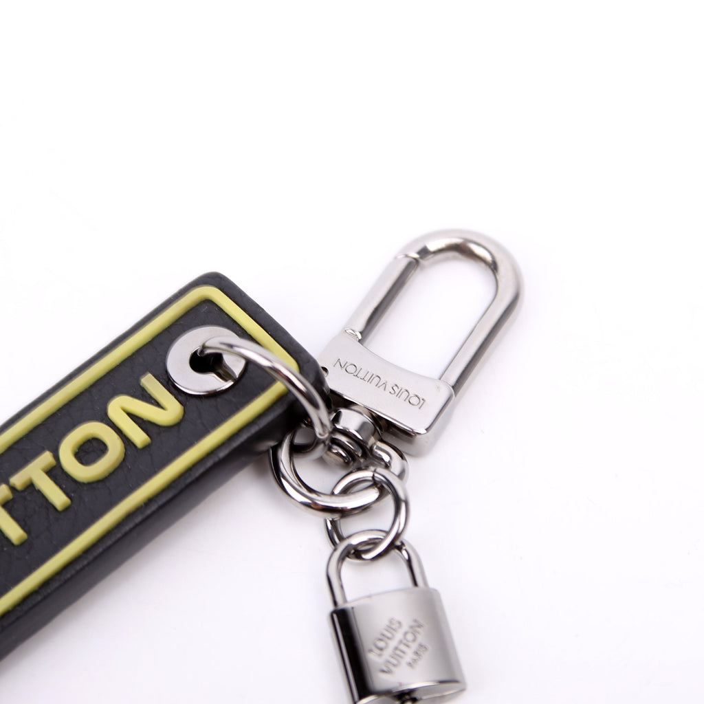 Porte Cles Tab Key Holder Bag Charm Black/Green