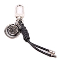 Graphite Rope Key Holder Bag Charm Black