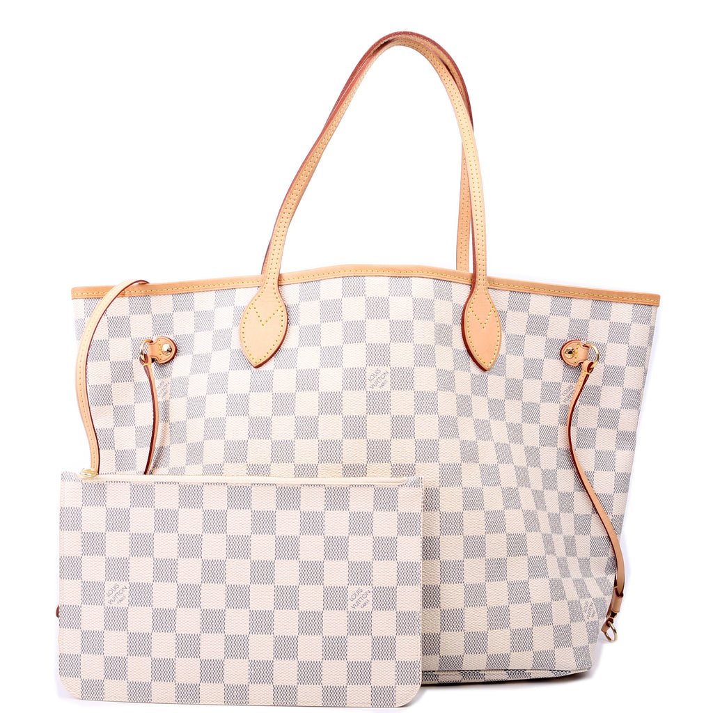 Neverfull with Wallet MM Damier Azur