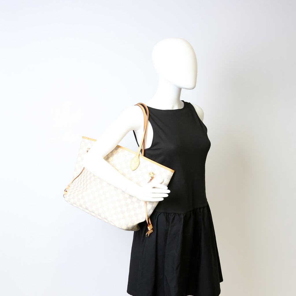 Neverfull with Wallet MM Damier Azur