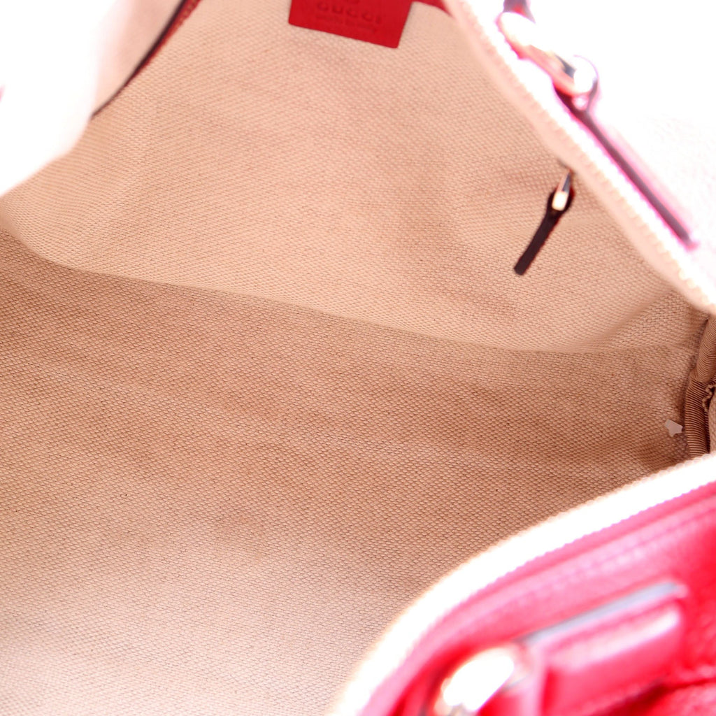 282302 Soho Leather Boston Bag Red