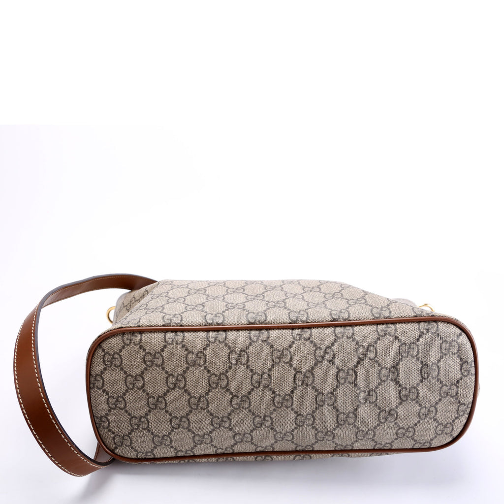 473887 GG Supreme Small Tote Brown