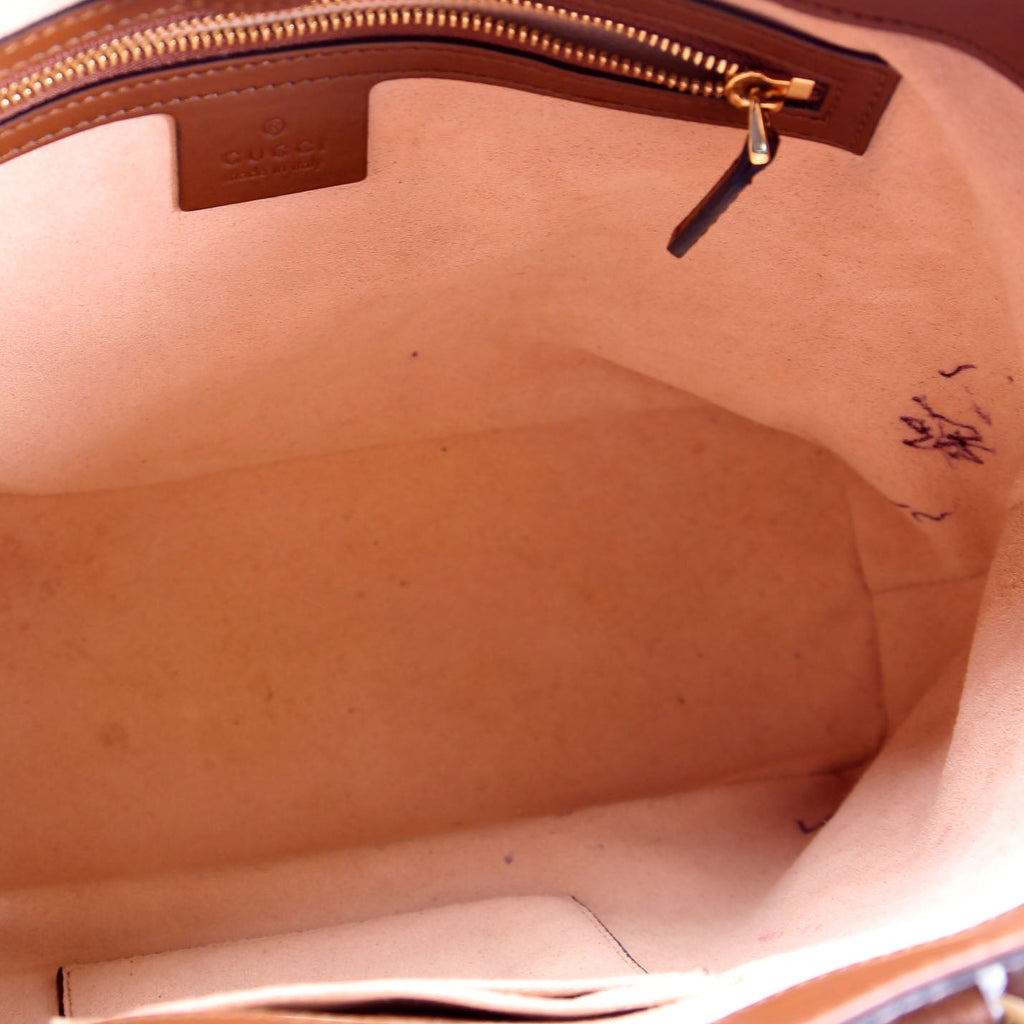 473887 GG Supreme Small Tote Brown