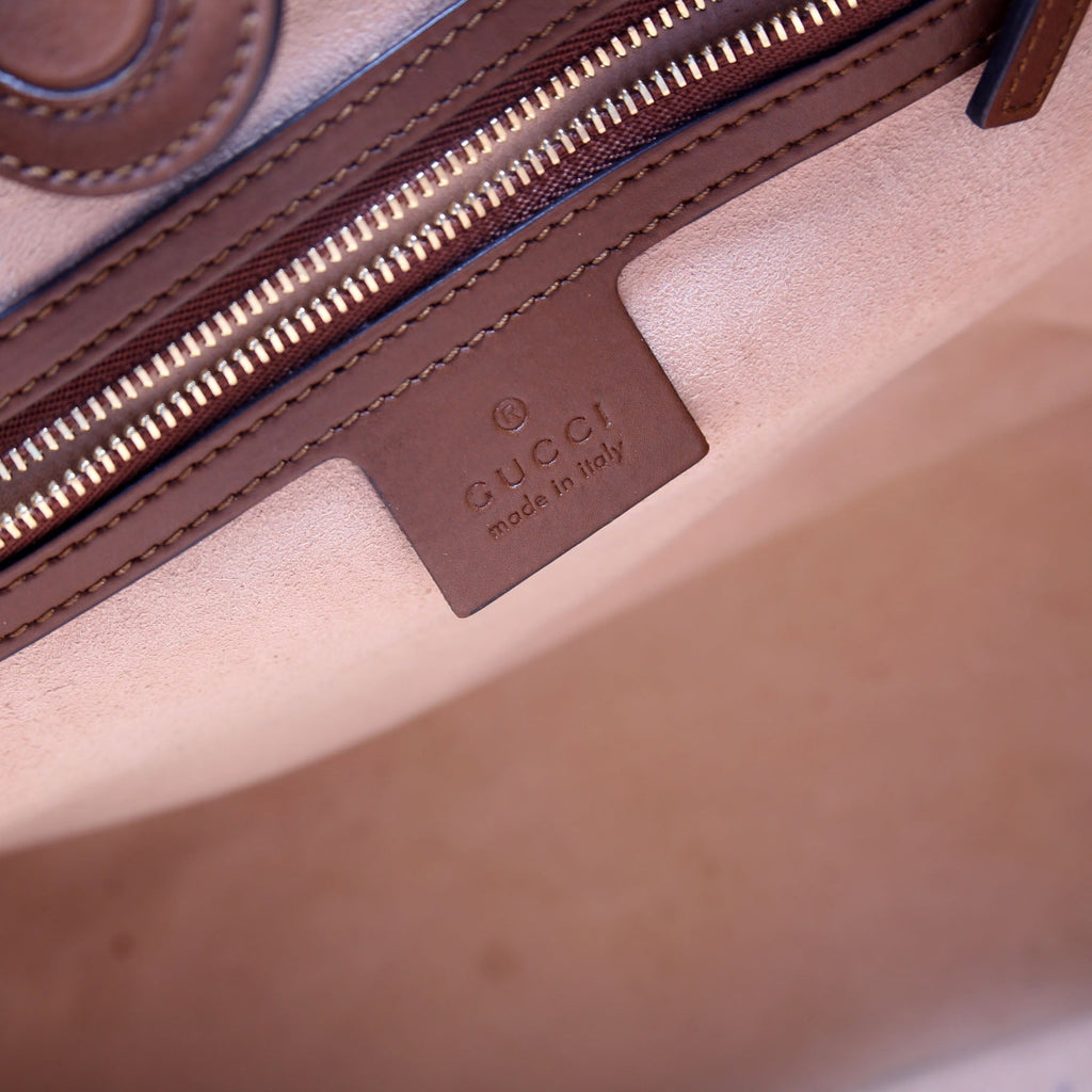 473887 GG Supreme Small Tote Brown