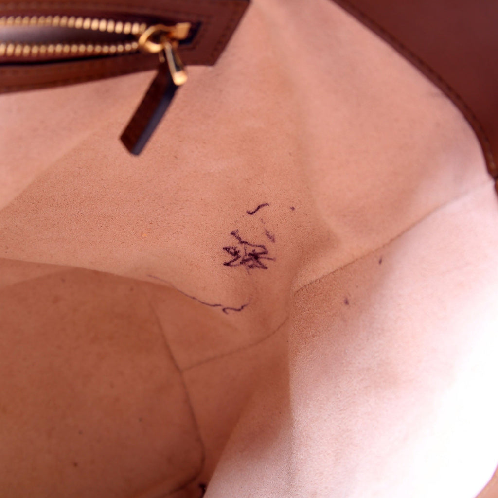 473887 GG Supreme Small Tote Brown