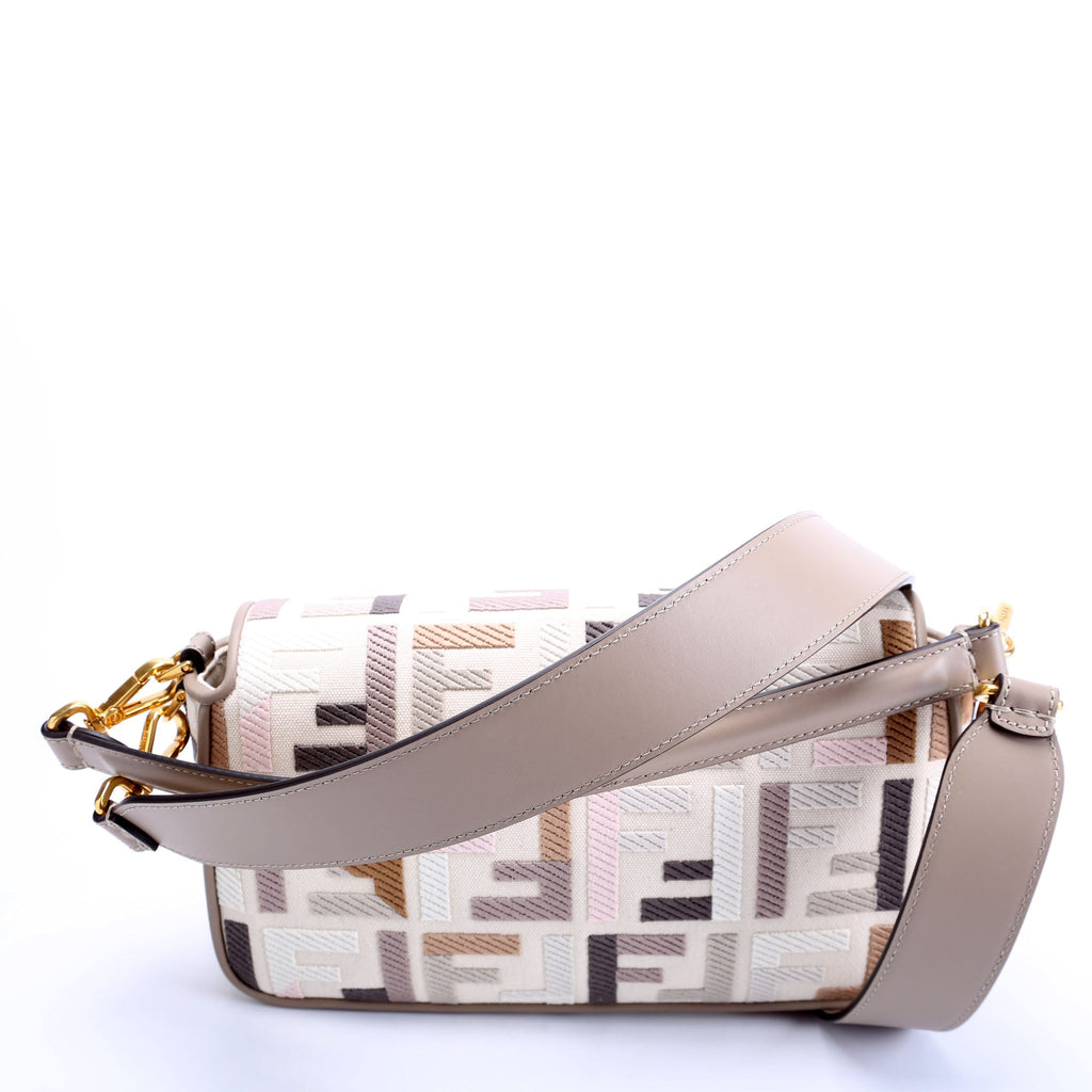 8BR600 FF Jacquard Baguette Taupe/Multicolor
