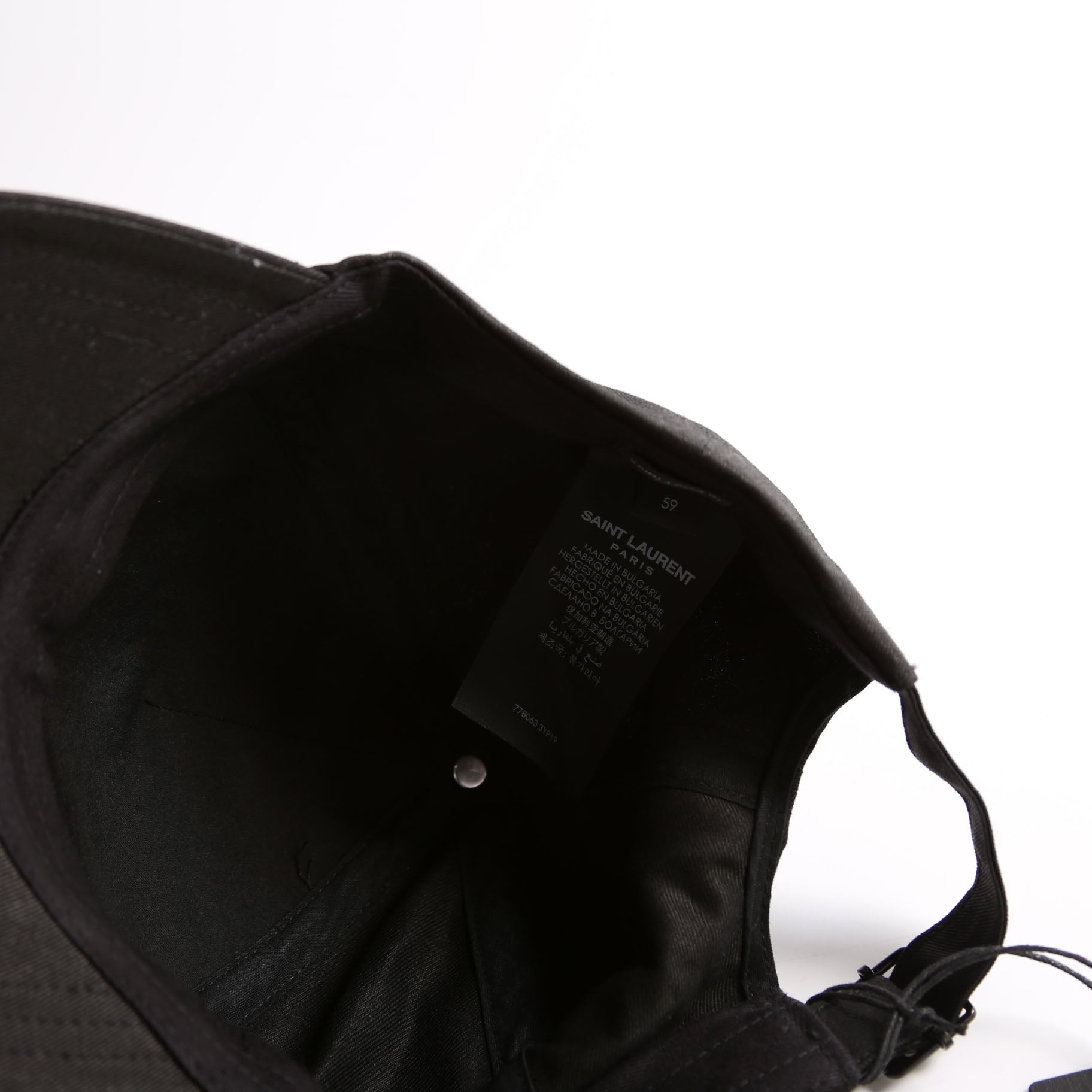 Gabardine Logo Cap Black