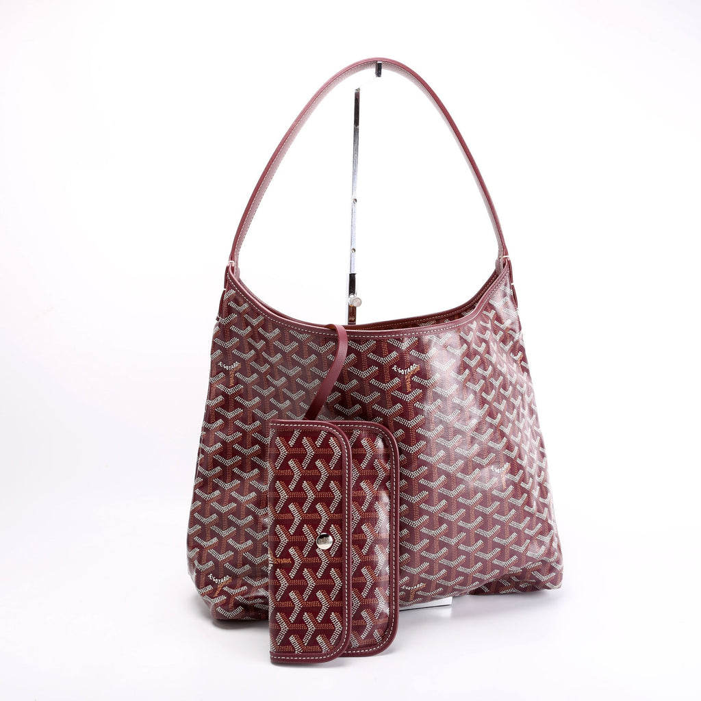 Boheme Hobo Goyardine Burgundy