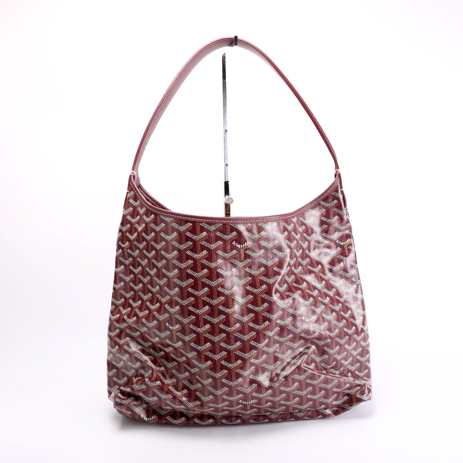 Boheme Hobo Goyardine Burgundy