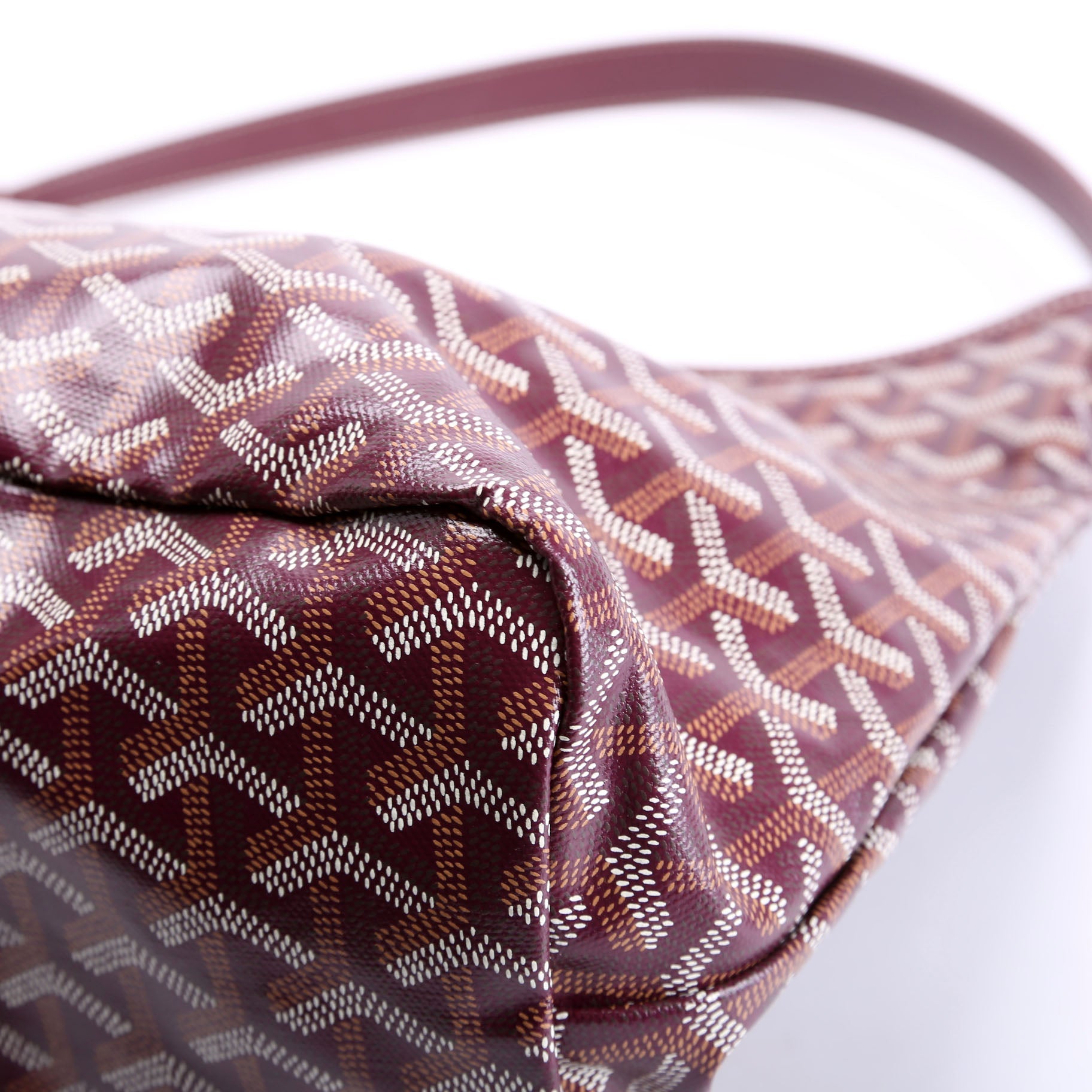 Boheme Hobo Goyardine Burgundy