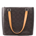 Stockton Monogram Matte Leather Grey