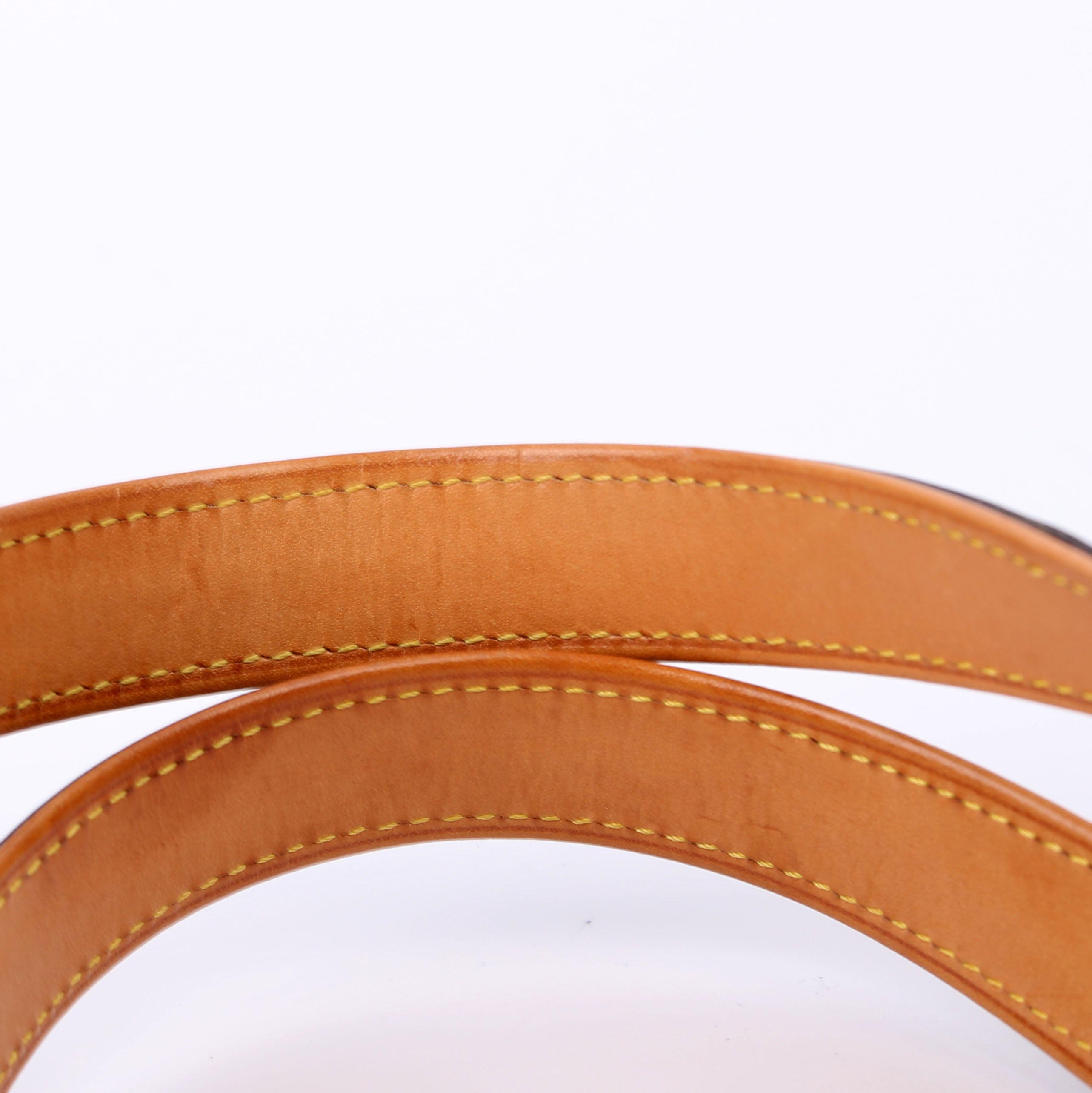 Stockton Monogram Matte Leather Grey