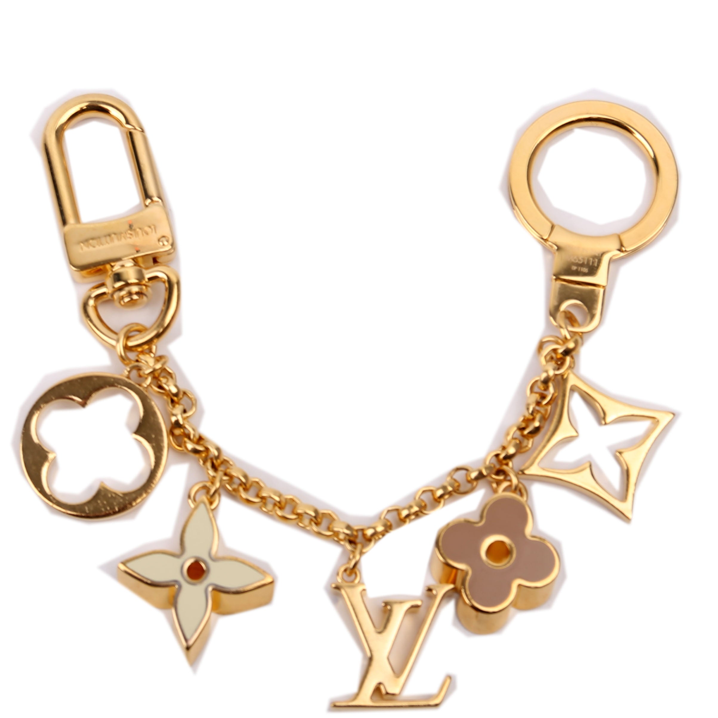 Fleur De Monogram Bag Charm Chain