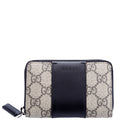 451242 GG Supreme Leather Zip Around Card Case