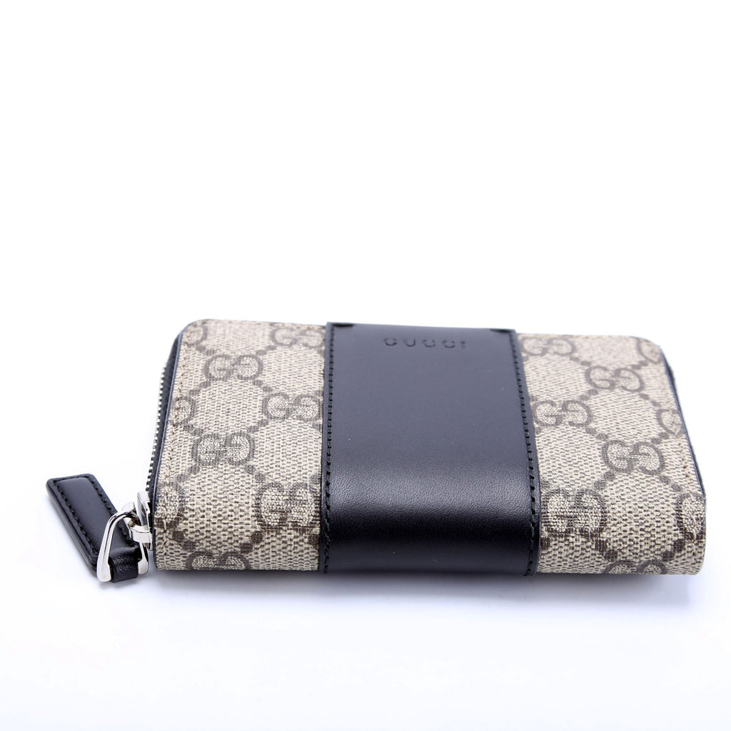 451242 GG Supreme Leather Zip Around Card Case