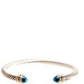 Classic Cable 5MM Bracelet 925/585/Topaz