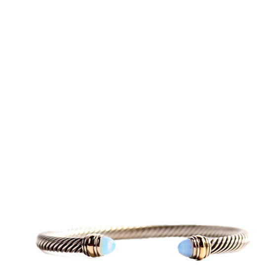 Classic Cable 5MM Bracelet 925/Moonstone