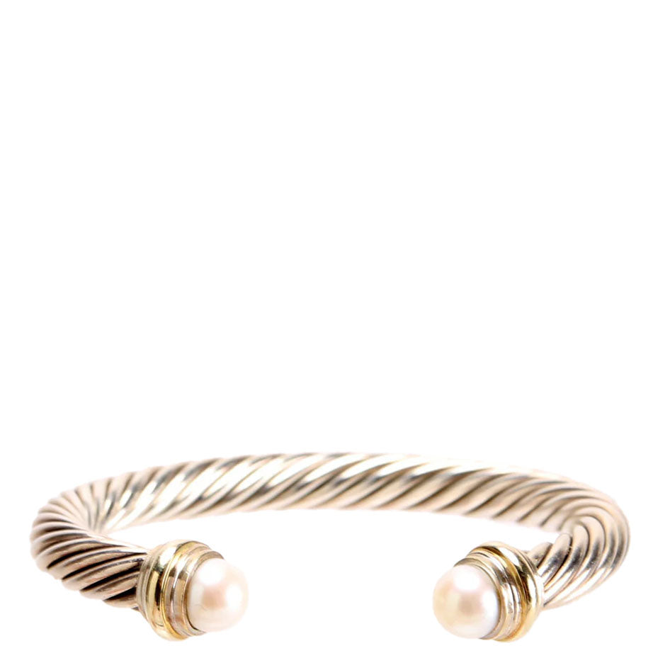 Classic Cable 7MM Bracelet 925/585/Pearl