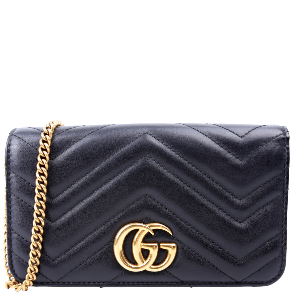 488426 GG Marmont Mini Bag Black