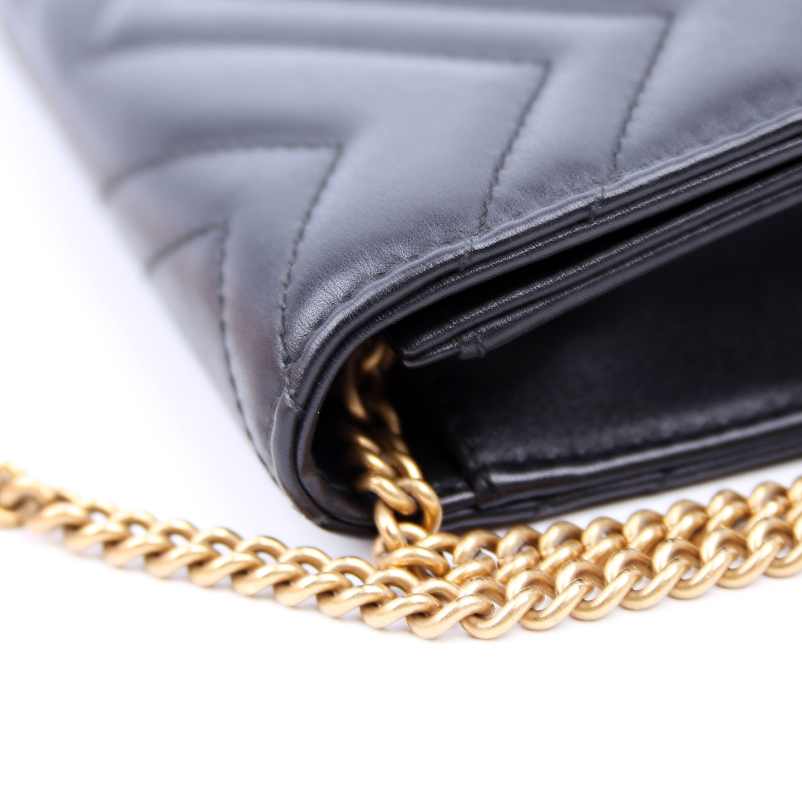 488426 GG Marmont Mini Bag Black