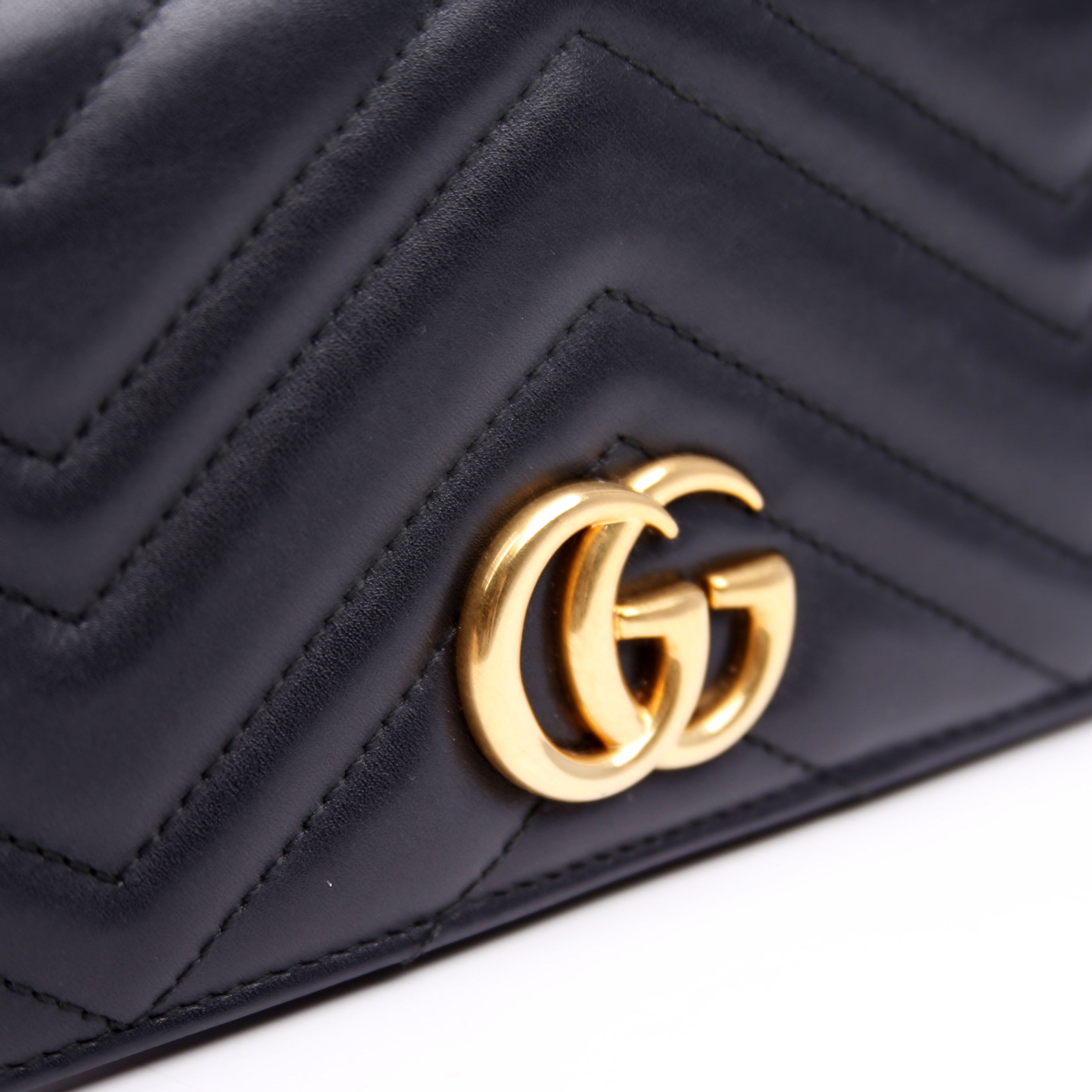 488426 GG Marmont Mini Bag Black
