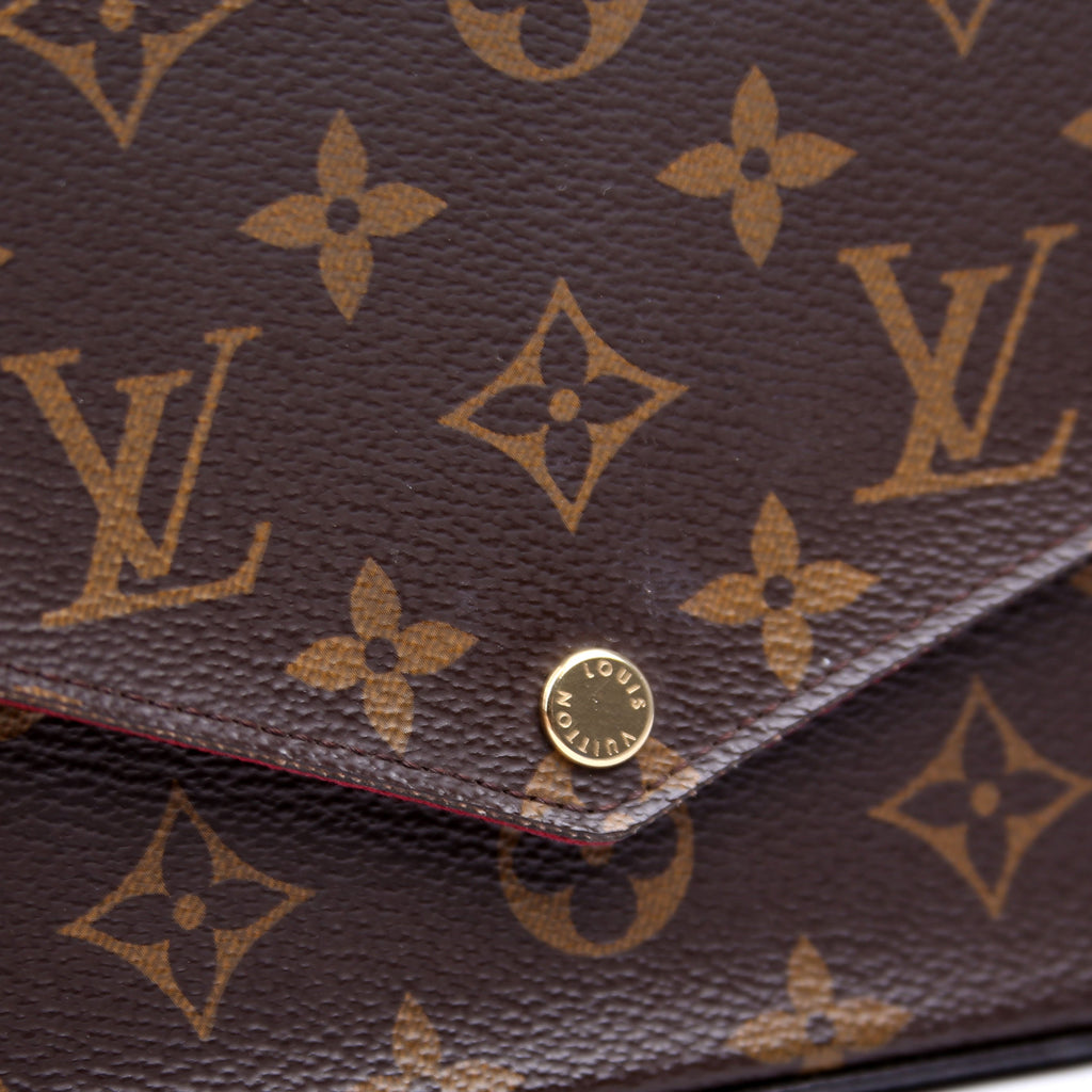 Pochette Felicie Monogram Berry