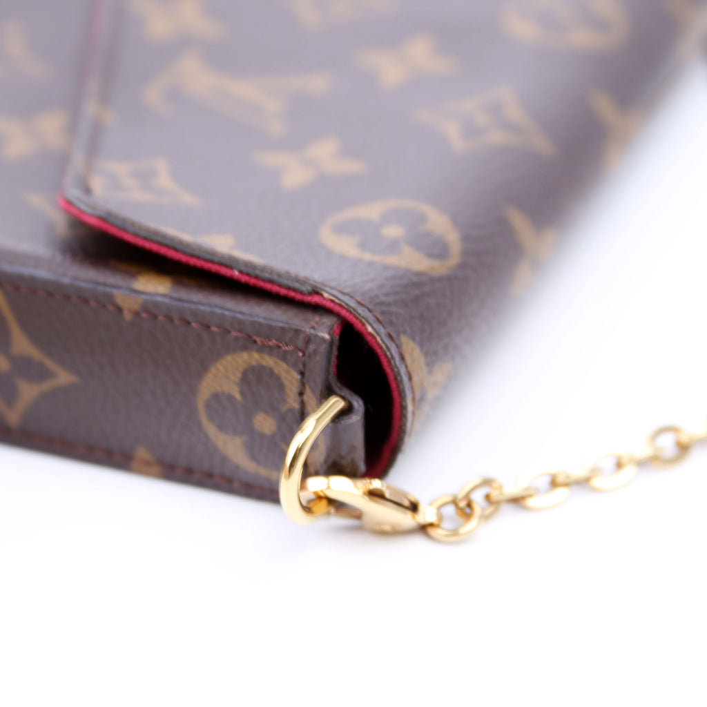 Pochette Felicie Monogram Berry