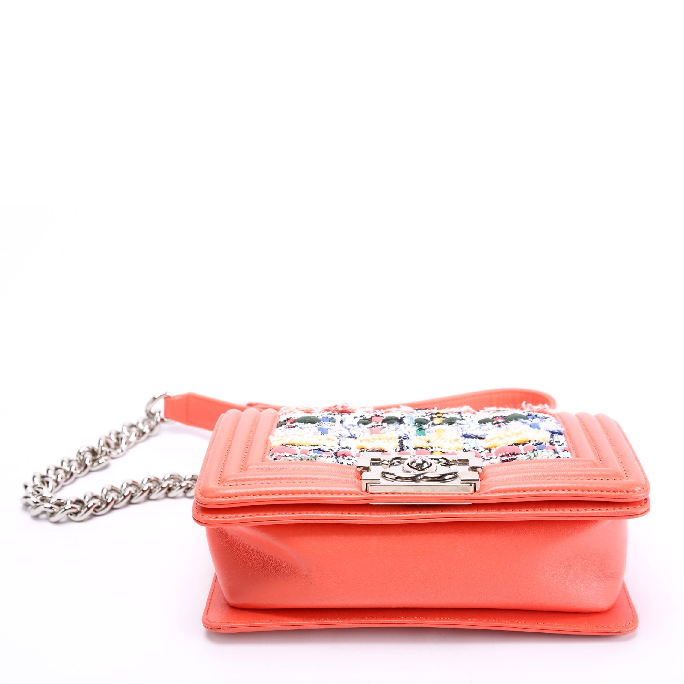 Boy Flap Small Tweed 20M Coral/Multicolor