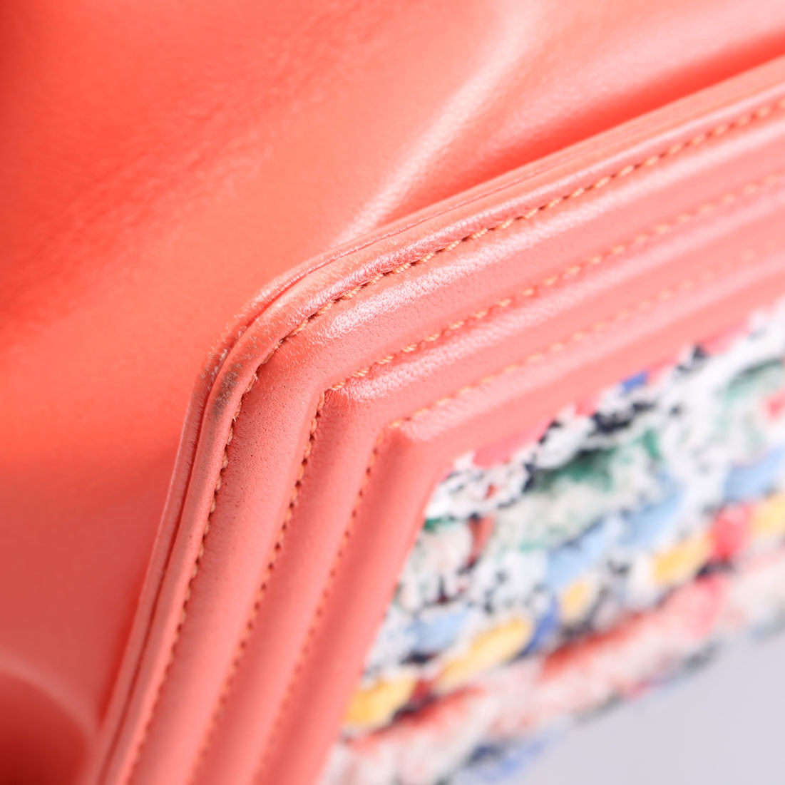 Boy Flap Small Tweed 20M Coral/Multicolor