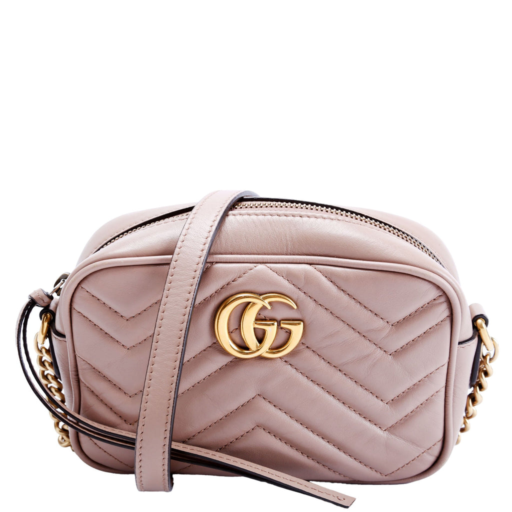 Gucci 448065 Marmont Mini Camera Bag Tan