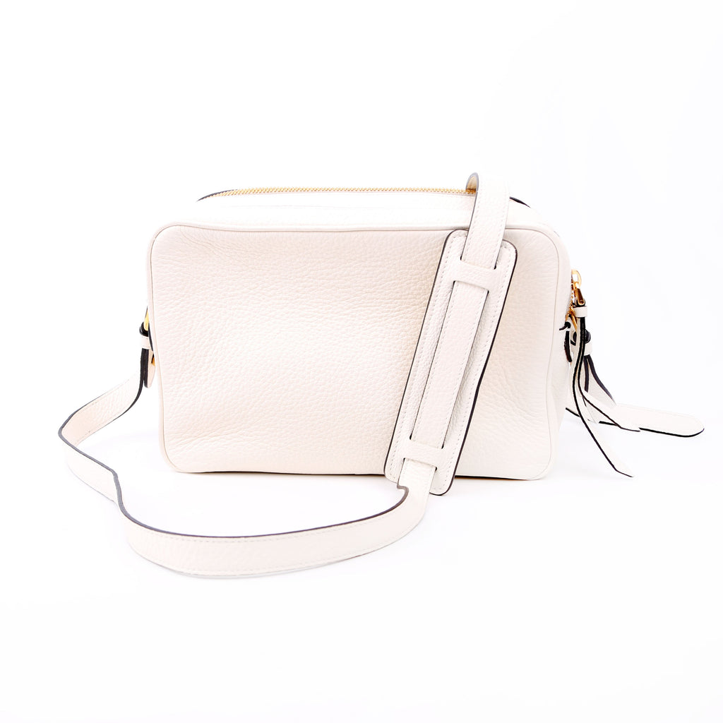 1BH079 Vitello Phenix Shoulder Bag White