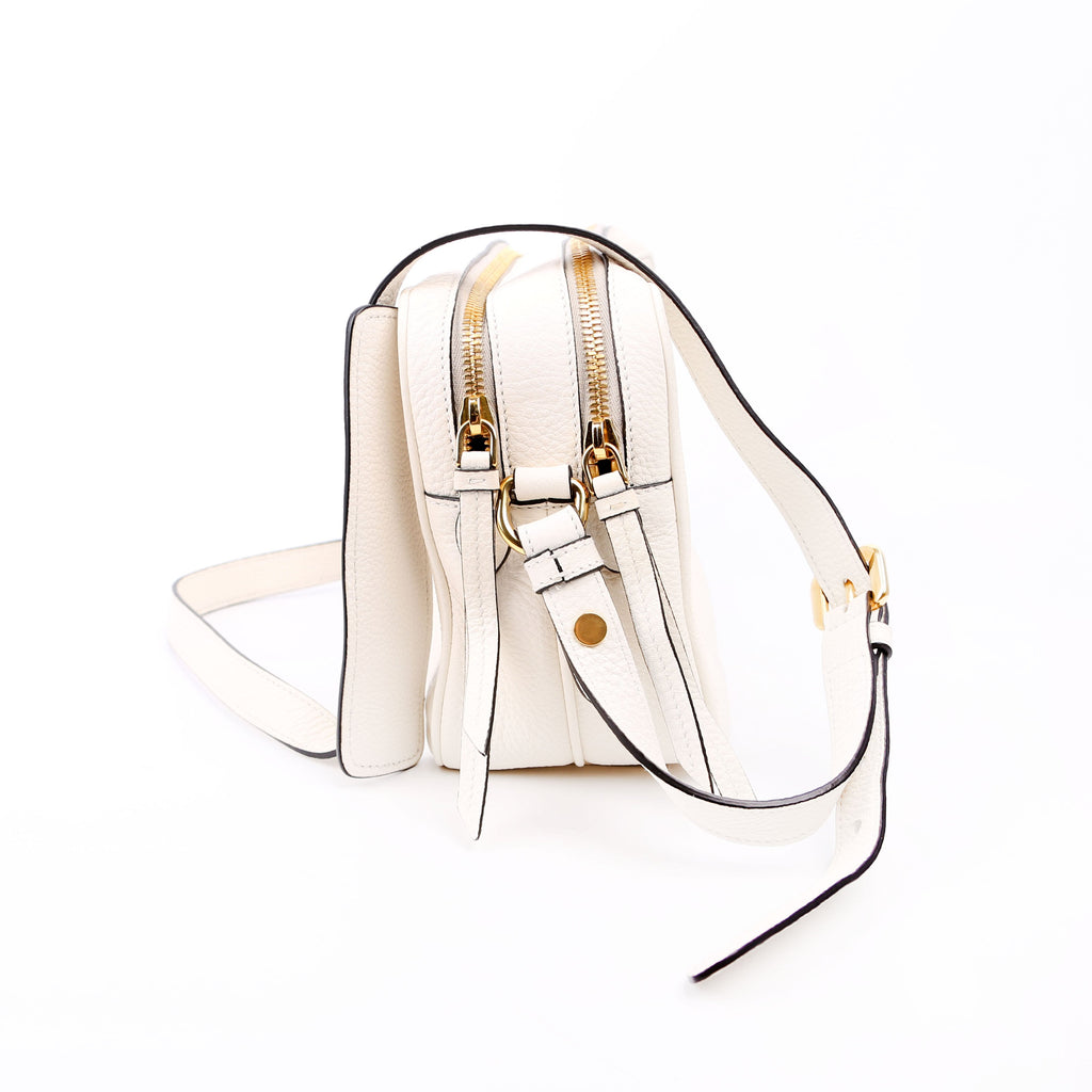 1BH079 Vitello Phenix Shoulder Bag White