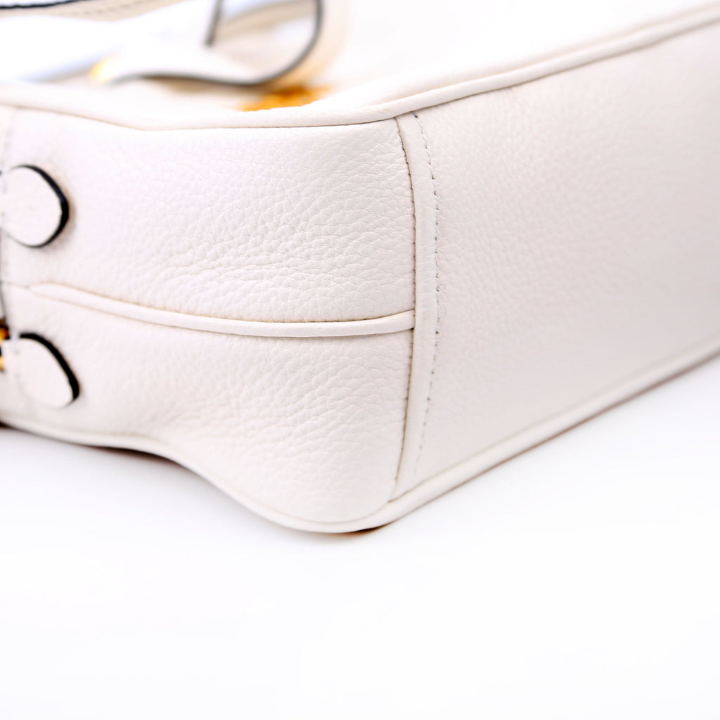 1BH079 Vitello Phenix Shoulder Bag White