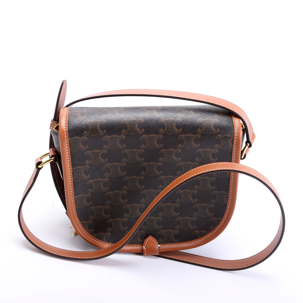 Folco Triomphe Medium Canvas/Calfskin Brown
