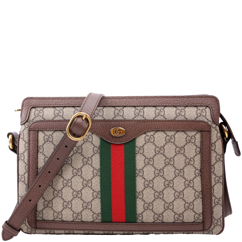 523354 GG Supreme Ophidia Medium Shoulder Bag Brown