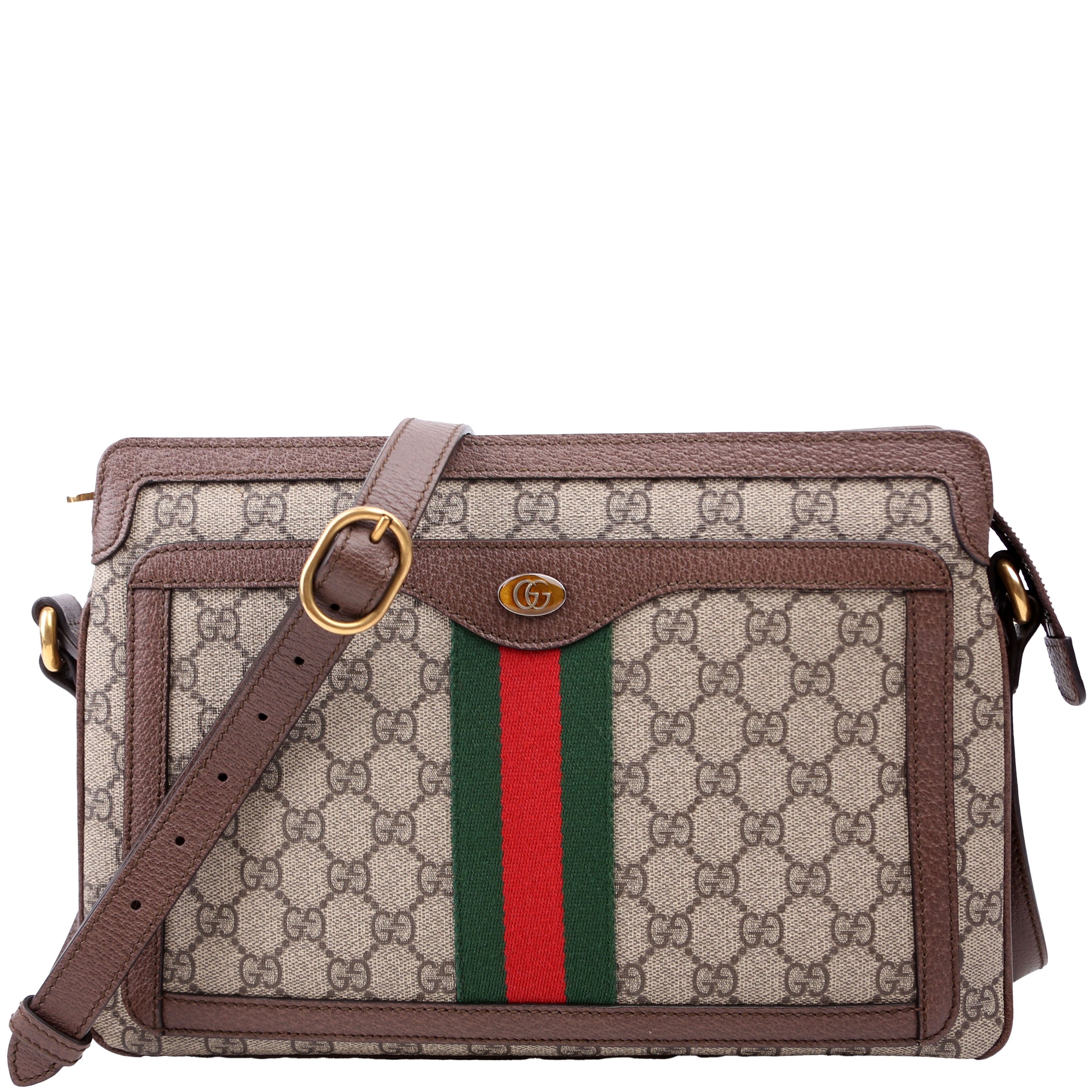 523354 GG Supreme Ophidia Medium Shoulder Bag Brown