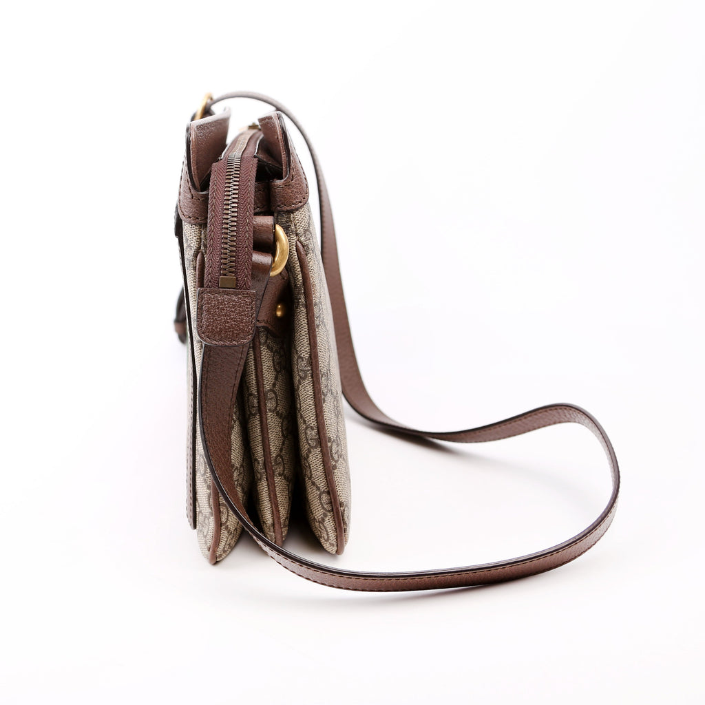 523354 GG Supreme Ophidia Medium Shoulder Bag Brown