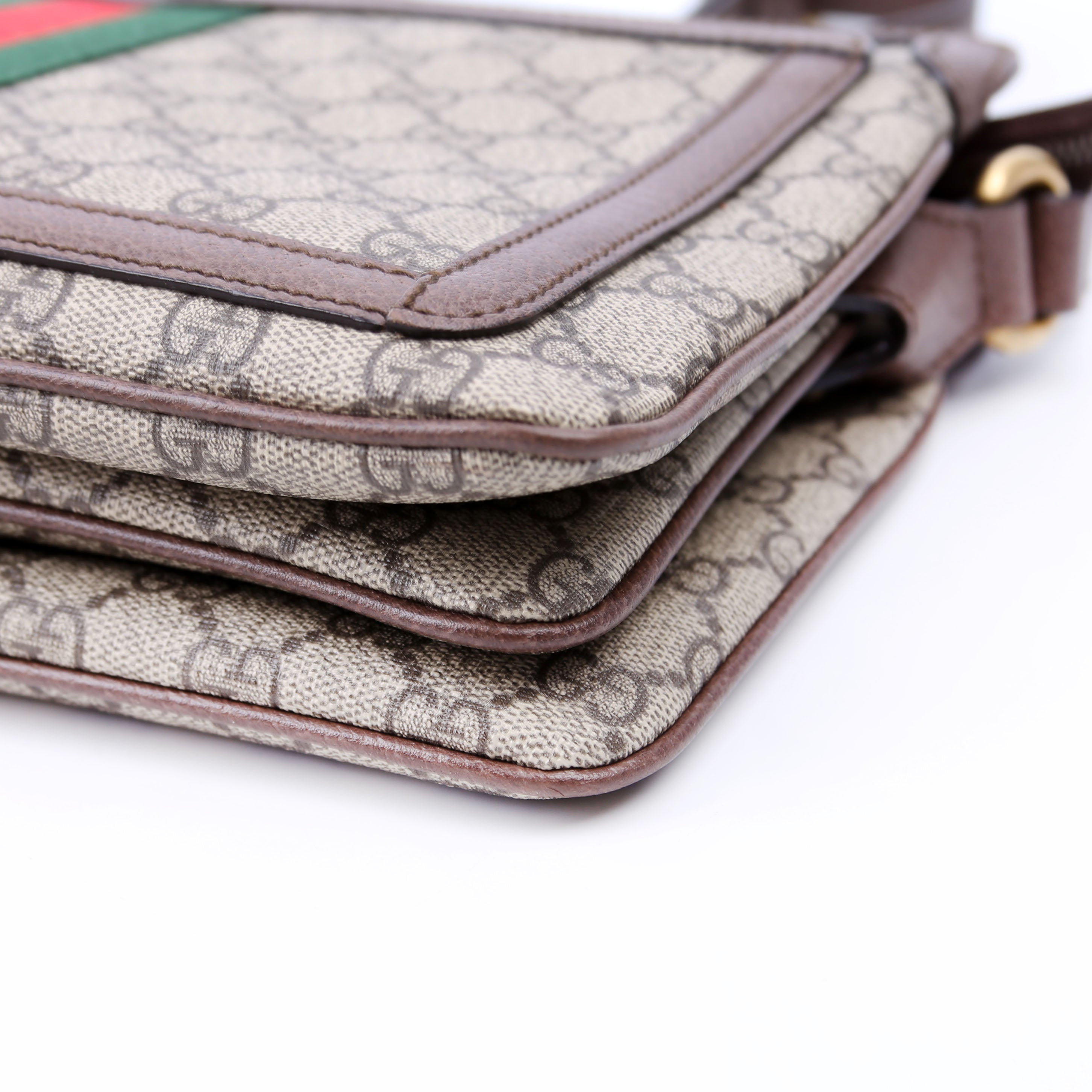 523354 GG Supreme Ophidia Medium Shoulder Bag Brown