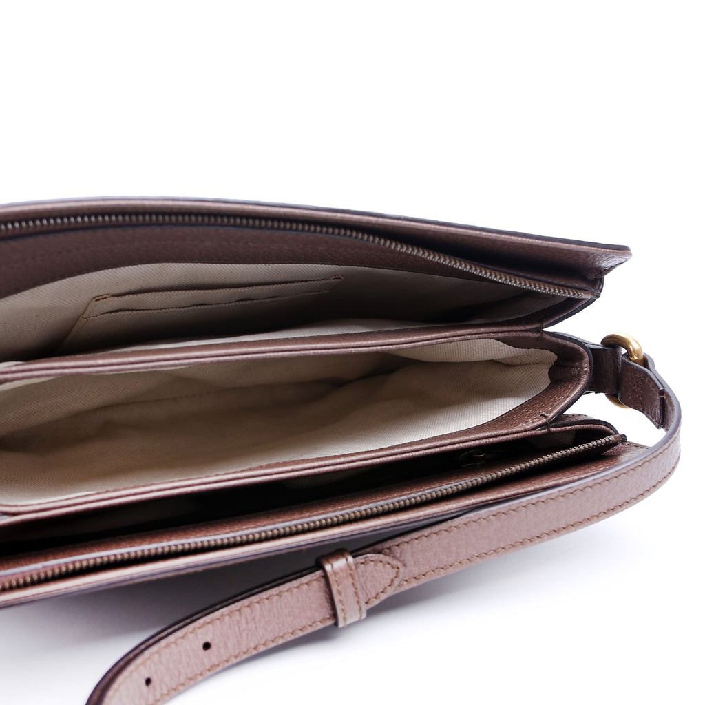 523354 GG Supreme Ophidia Medium Shoulder Bag Brown