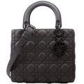 Lady Dior Medium Ultra Matte Black