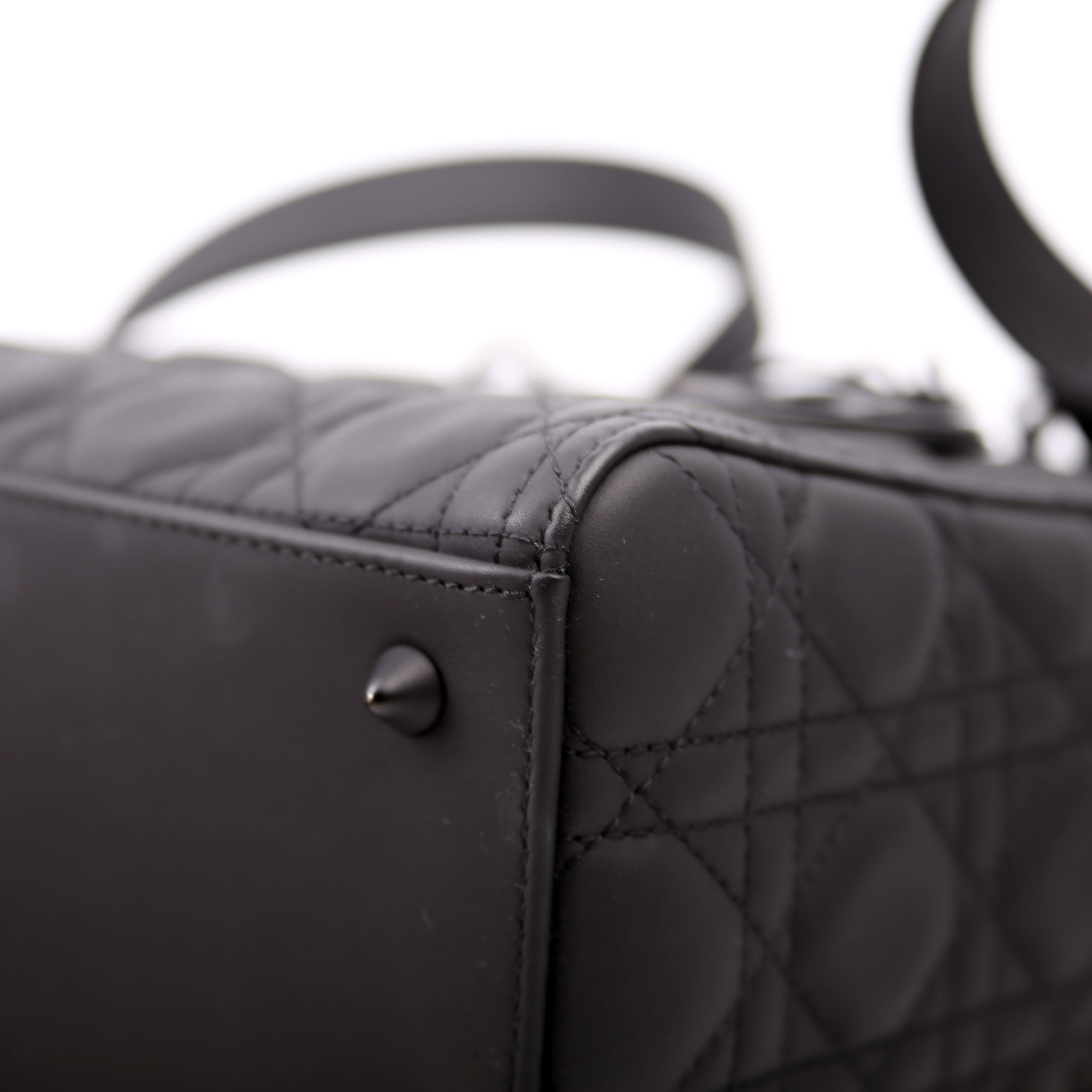 Lady Dior Medium Ultra Matte Black