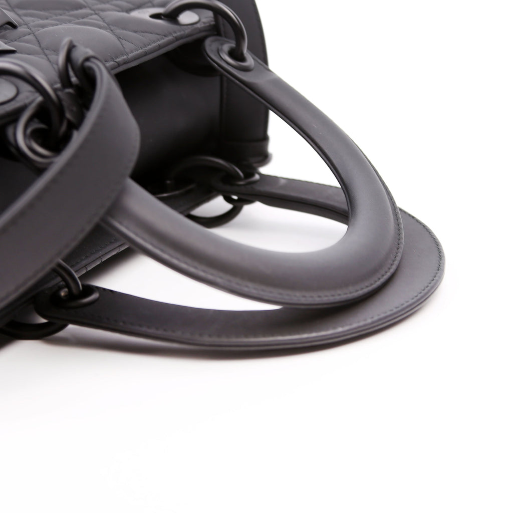 Lady Dior Medium Ultra Matte Black