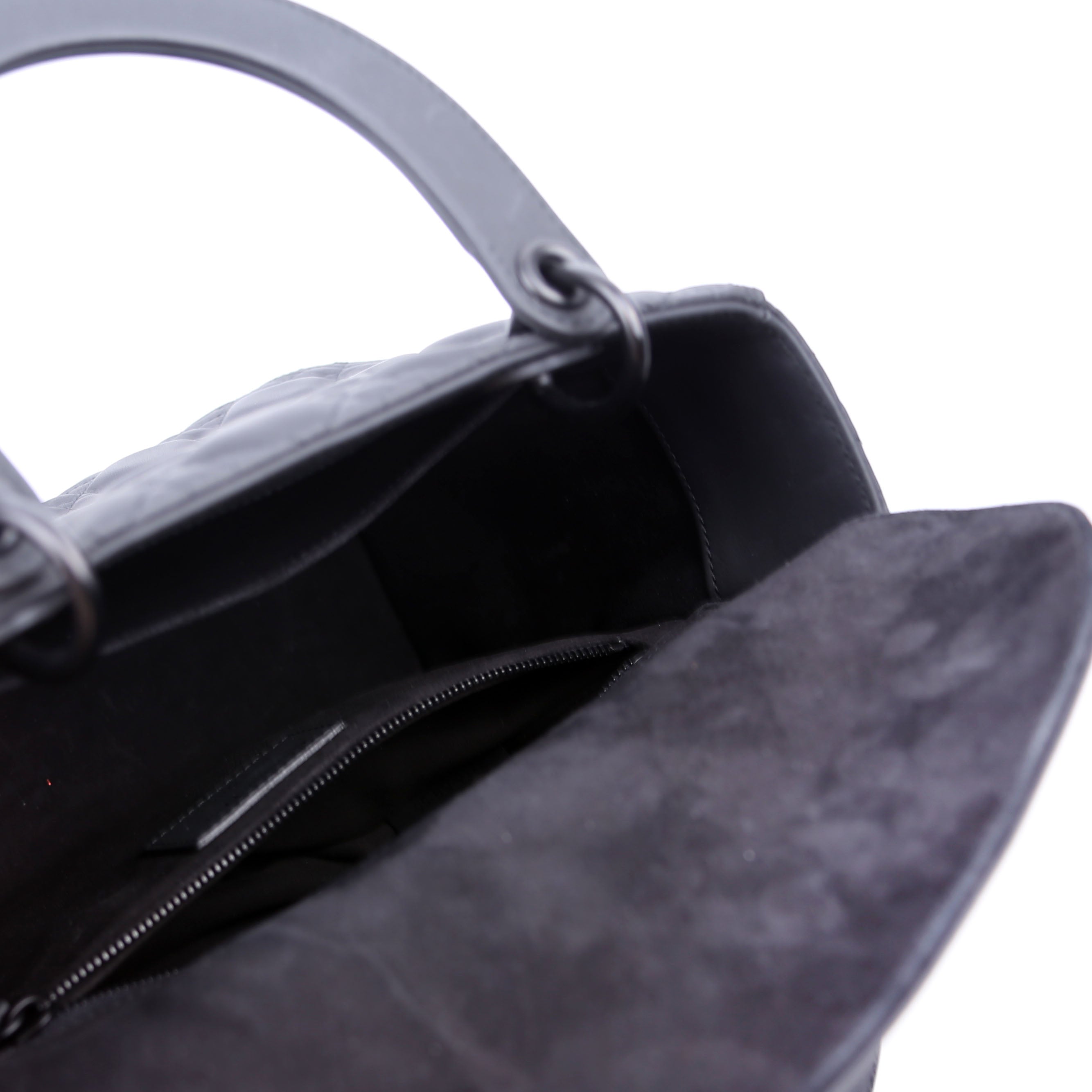 Lady Dior Medium Ultra Matte Black