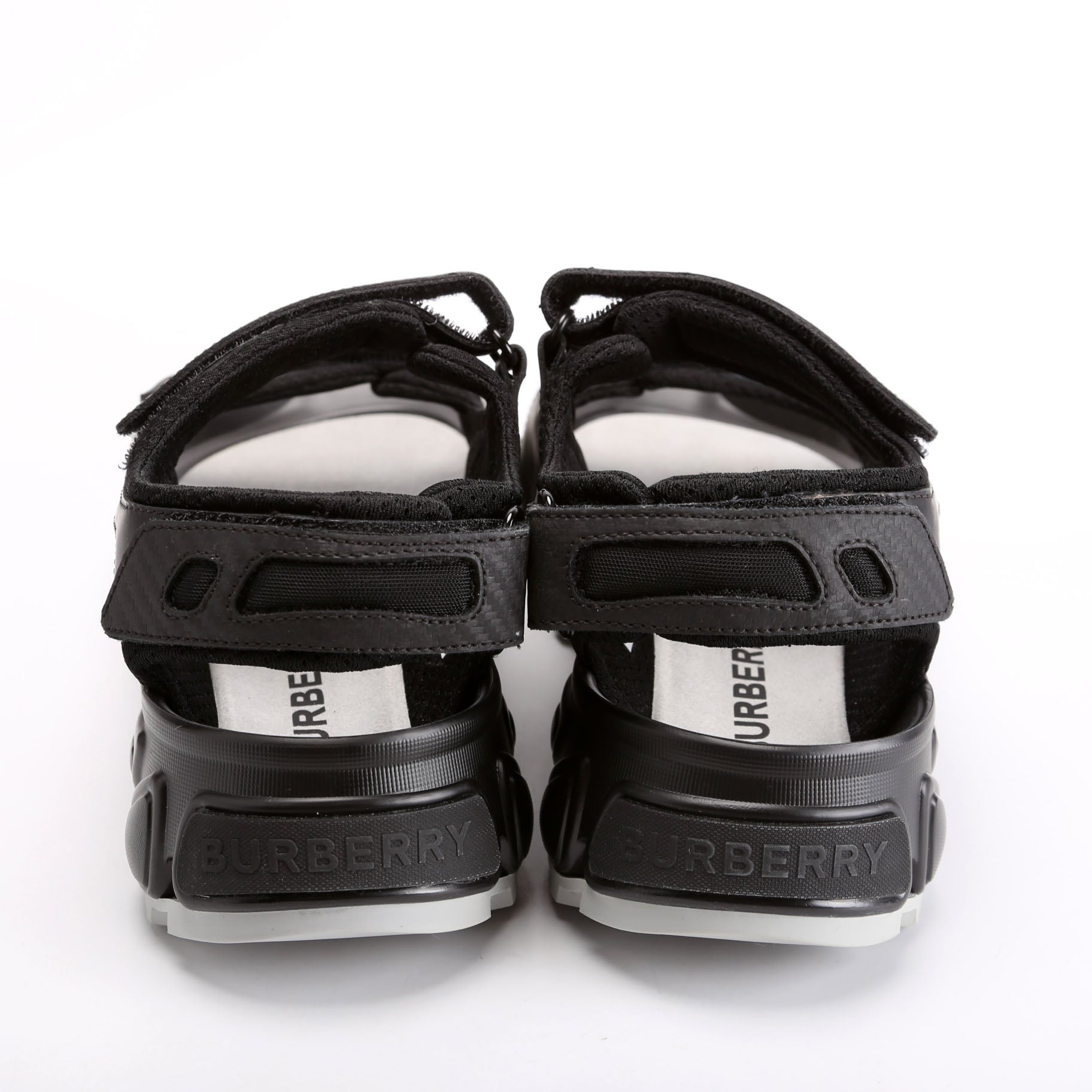Velcro Rubber Dad Sandals Size 40 Black
