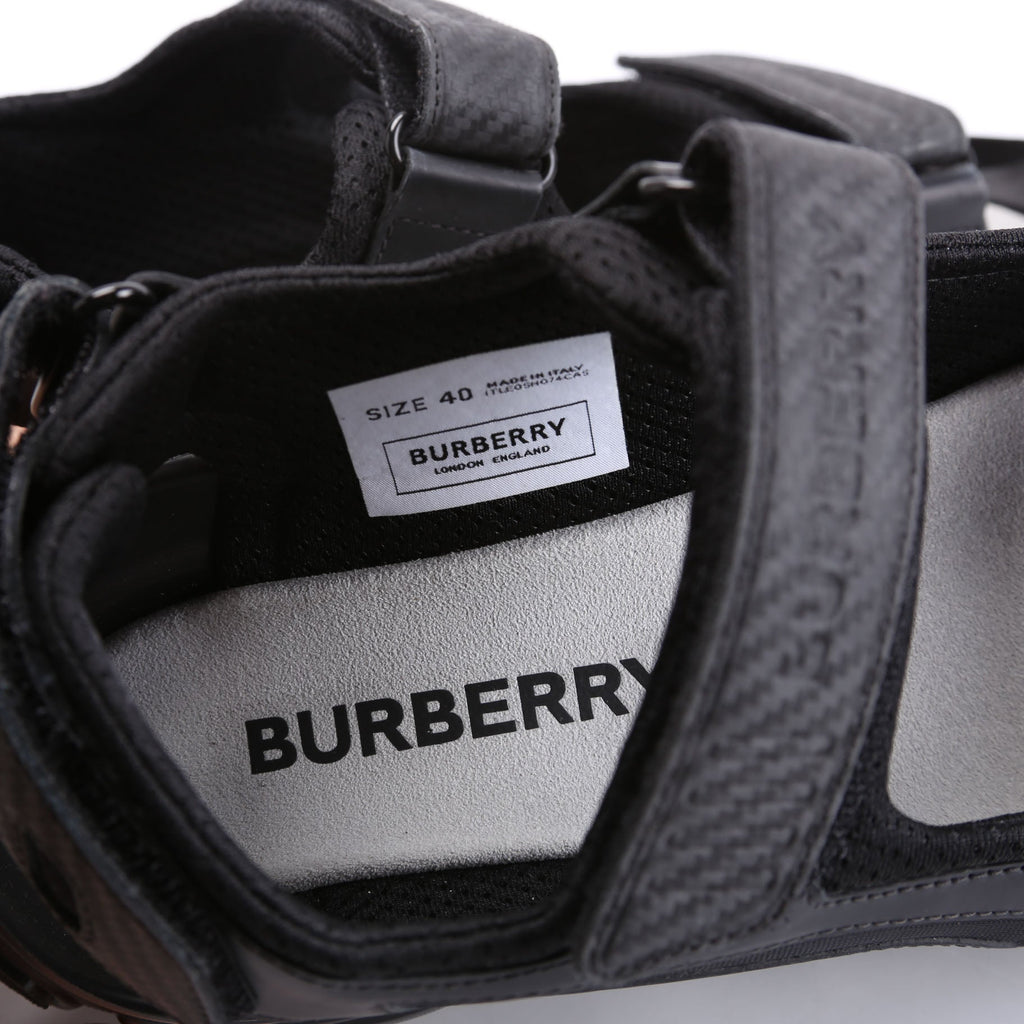 Velcro Rubber Dad Sandals Size 40 Black